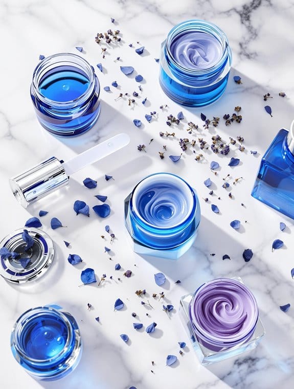 effective blue purple skincare