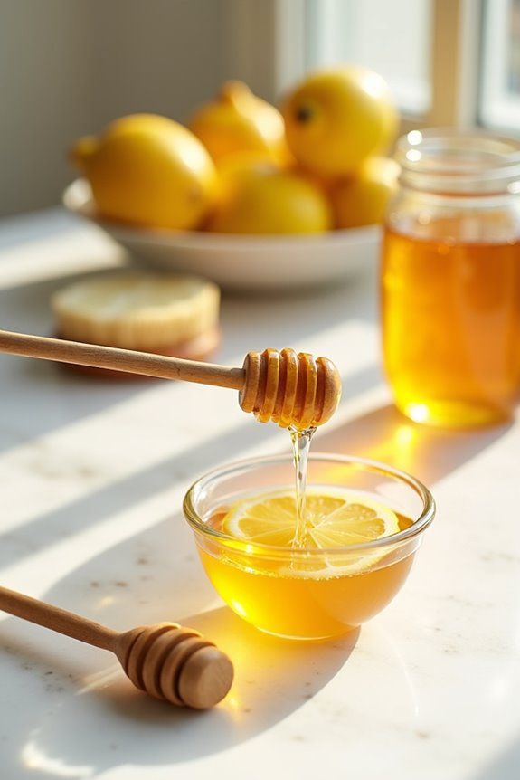 brightening lemon honey mask