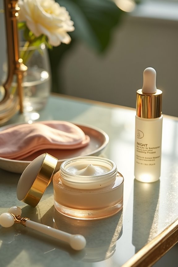 night creams and treatments