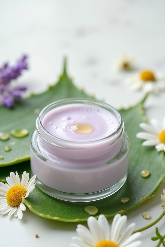 organic skincare soothes sensitivity