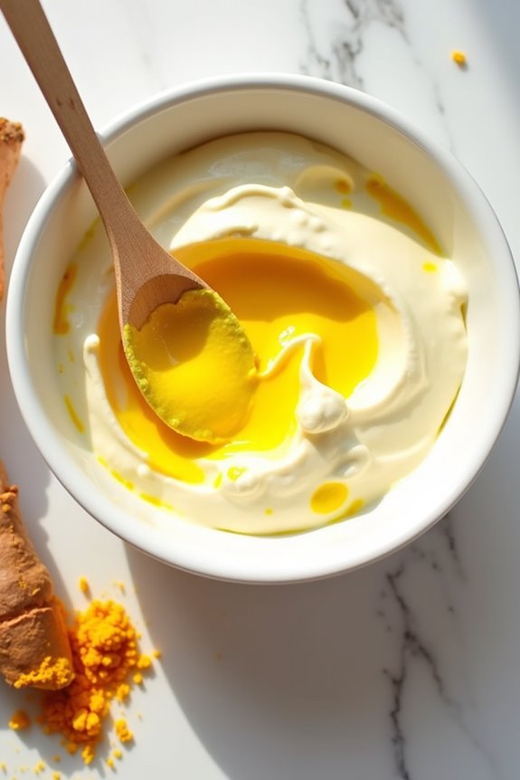 turmeric yogurt fading remedy